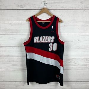 Vintage Portland Trailblazers NBA Nike Wallace Jersey XL